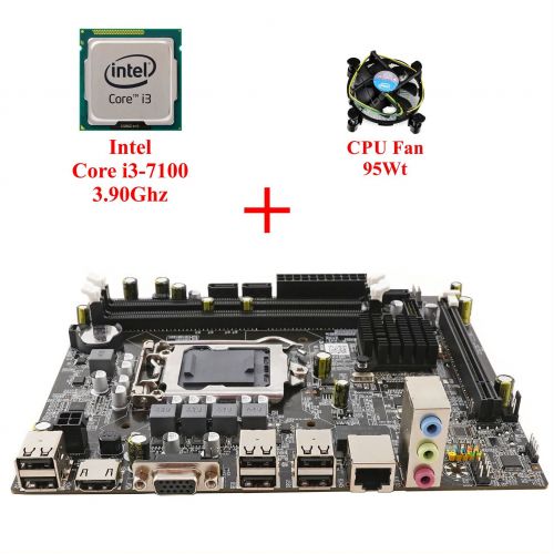 Комплект для сборки ПК Intel Core i3-7100 + Материнская плата 1151 сокет + Кулер