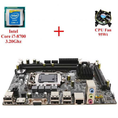 Комплект для сборки ПК Intel Core i7-8700 + Материнская плата 1151 сокет + Кулер