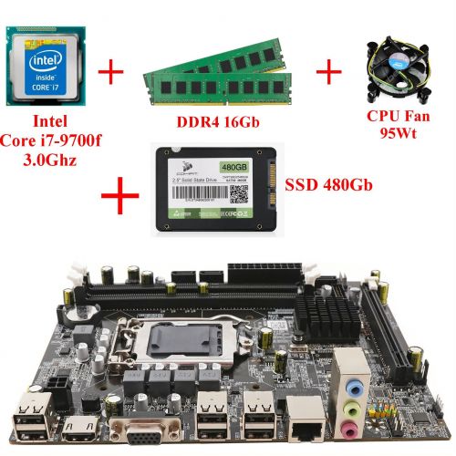 Комплект Intel Core i7-9700f, сокет LGA1151