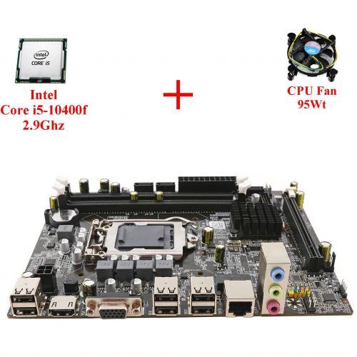 Комплект для сборки ПК Intel Core i5-10400f + Материнская плата 1200 сокет + Кулер