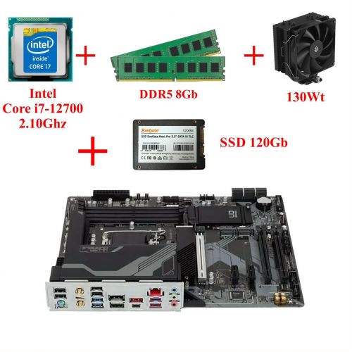 Комплект Intel Core i7-12700, сокет LGA1700