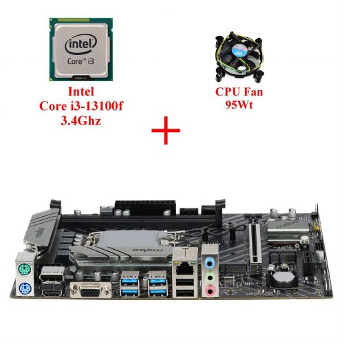 Комплект для сборки ПК Intel Core i3-13100f + Материнская плата 1700 сокет + Кулер
