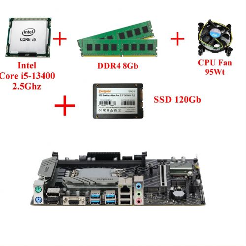 Комплект Intel Core i5-13400, сокет LGA1700