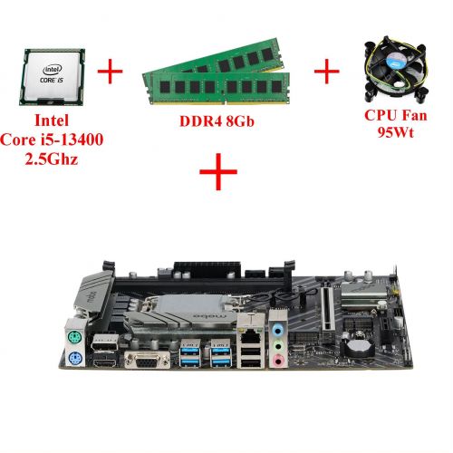 Комплект для сборки ПК Intel Core i5-13400 + Память 8Gb + Материнская плата 1700 сокет + Кулер
