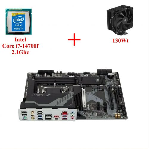 Комплект для сборки ПК Intel Core i7-14700f + Материнская плата 1700 сокет + Кулер
