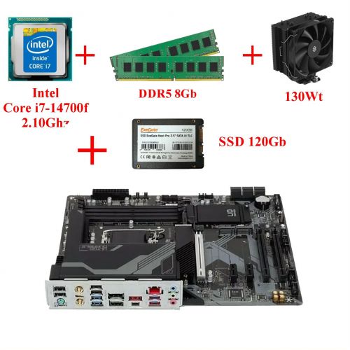 Комплект Intel Core i7-14700f, сокет LGA1700